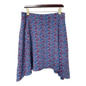 Tommy Hilfiger Multicolor Floral Print A-Line Skirt Women's Size 6 Flare